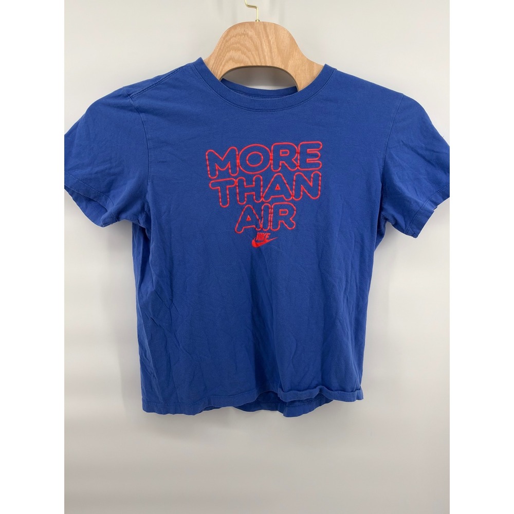 Nike Graphic T-Shirt‎ Mens L Blue More Than Air Short Sleeve Cotton Tee